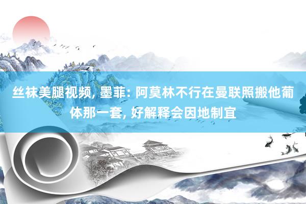 丝袜美腿视频, 墨菲: 阿莫林不行在曼联照搬他葡体那一套, 好解释会因地制宜