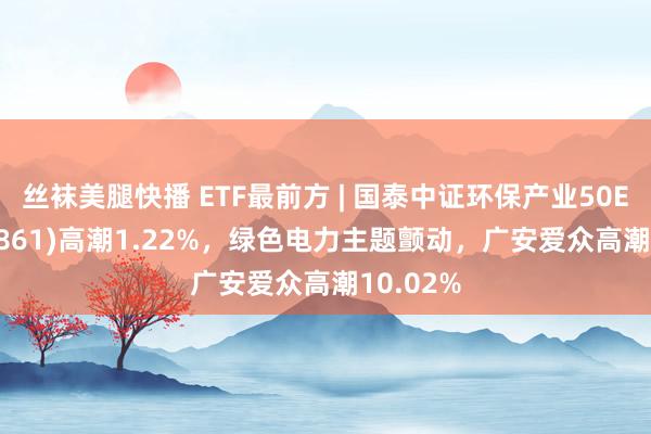 丝袜美腿快播 ETF最前方 | 国泰中证环保产业50ETF(159861)高潮1.22%，绿色电力主题颤动，广安爱众高潮10.02%