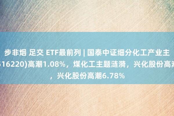 步非烟 足交 ETF最前列 | 国泰中证细分化工产业主题ETF(516220)高潮1.08%，煤化工主题涟漪，兴化股份高潮6.78%