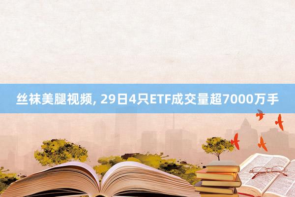 丝袜美腿视频, 29日4只ETF成交量超7000万手