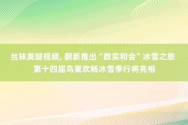 丝袜美腿视频， 翻新推出“数实和会”冰雪之旅 第十四届鸟巢欢畅冰雪季行将亮相
