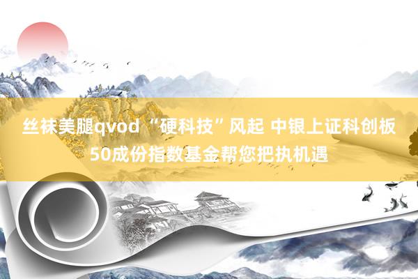丝袜美腿qvod “硬科技”风起 中银上证科创板50成份指数基金帮您把执机遇
