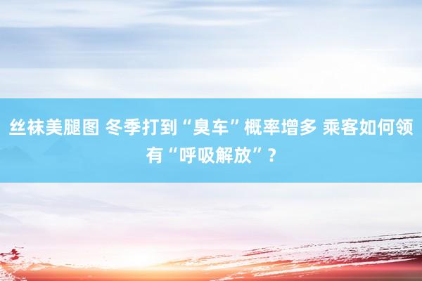 丝袜美腿图 冬季打到“臭车”概率增多 乘客如何领有“呼吸解放”？
