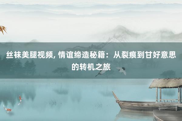 丝袜美腿视频, 情谊缔造秘籍：从裂痕到甘好意思的转机之旅