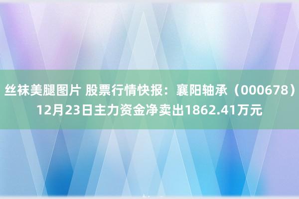 丝袜美腿图片 股票行情快报：襄阳轴承（000678）12月23日主力资金净卖出1862.41万元