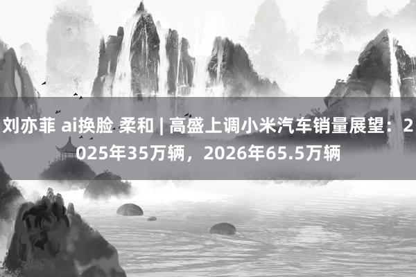 刘亦菲 ai换脸 柔和 | 高盛上调小米汽车销量展望：2025年35万辆，2026年65.5万辆