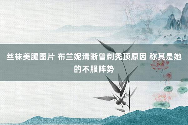 丝袜美腿图片 布兰妮清晰曾剃秃顶原因 称其是她的不服阵势