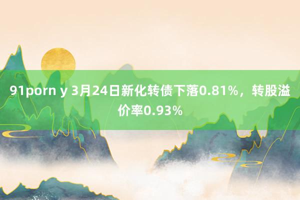 91porn y 3月24日新化转债下落0.81%，转股溢价率0.93%