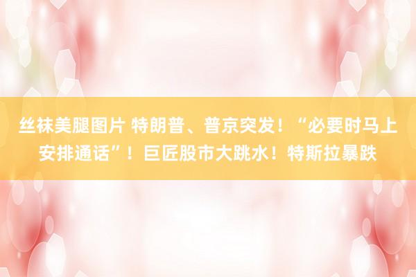 丝袜美腿图片 特朗普、普京突发！“必要时马上安排通话”！巨匠股市大跳水！特斯拉暴跌