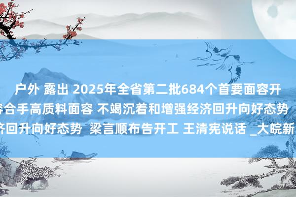 户外 露出 2025年全省第二批684个首要面容开工  大合手面容合手大面容合手高质料面容 不竭沉着和增强经济回升向好态势  梁言顺布告开工 王清宪说话 _大皖新闻 | 安徽网