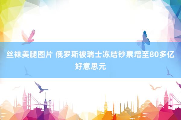 丝袜美腿图片 俄罗斯被瑞士冻结钞票增至80多亿好意思元