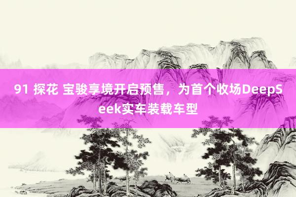 91 探花 宝骏享境开启预售，为首个收场DeepSeek实车装载车型