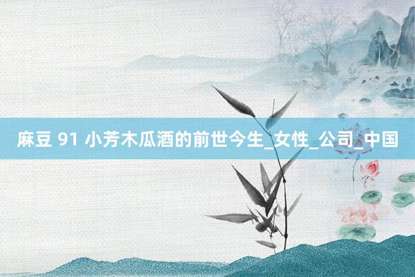 麻豆 91 小芳木瓜酒的前世今生_女性_公司_中国