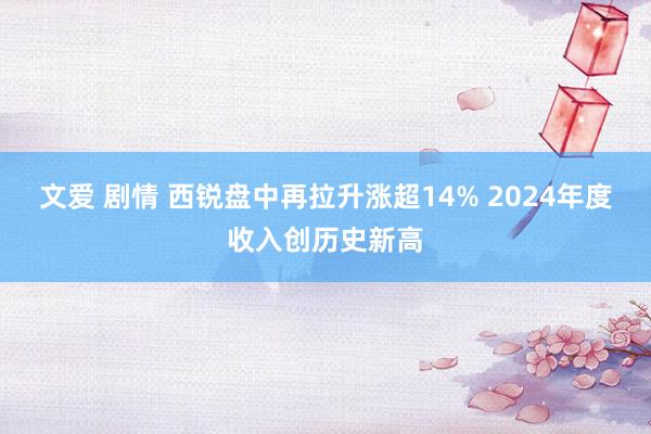 文爱 剧情 西锐盘中再拉升涨超14% 2024年度收入创历史新高